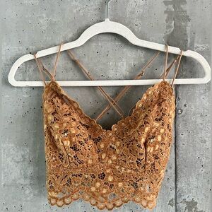 Free people Celine Lace Crop Top
